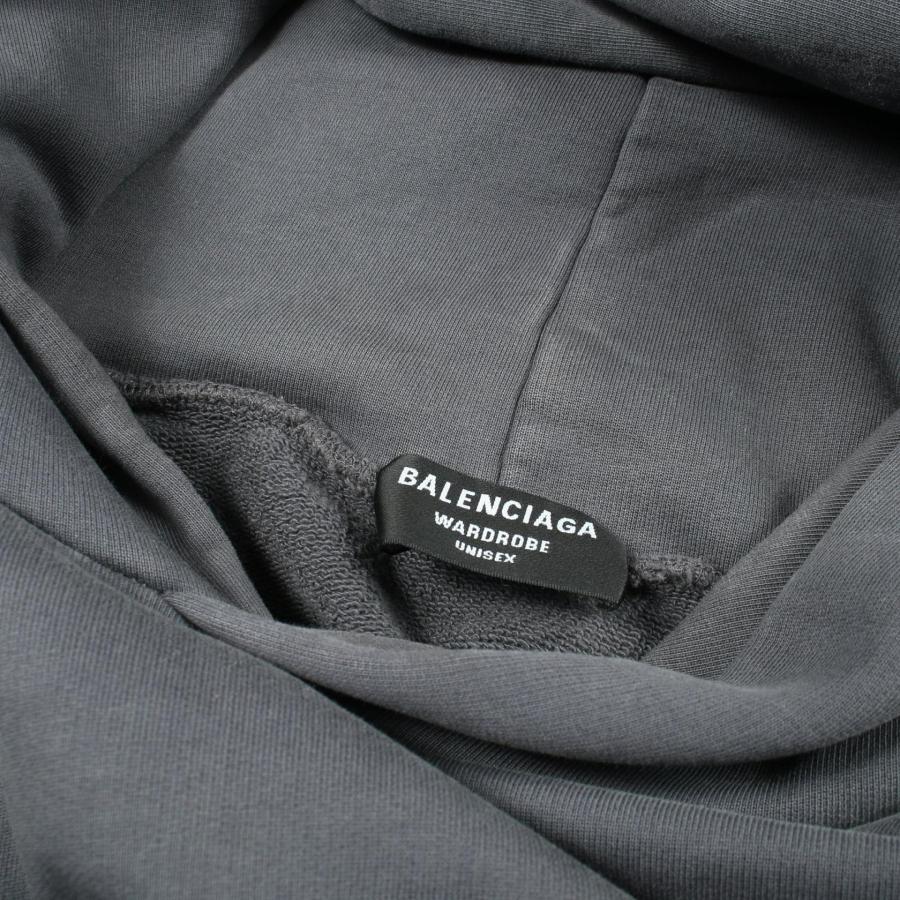 BALENCIAGA（バレンシアガ） ロゴ刺繍 ブランドオフ コットン パーカー 