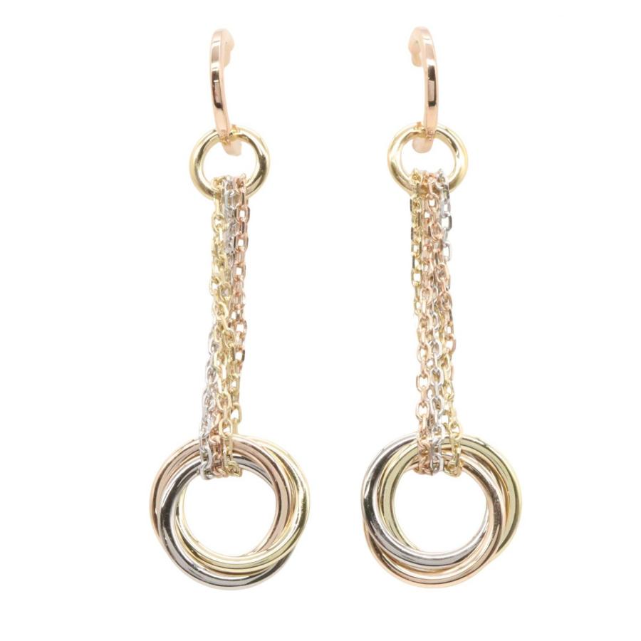【ひつじとシエスタ】Cartier 750ゴールド トリニティピアス Cartier（カルティエ） トリニティ ピアス ブランドオフ CARTIER K18