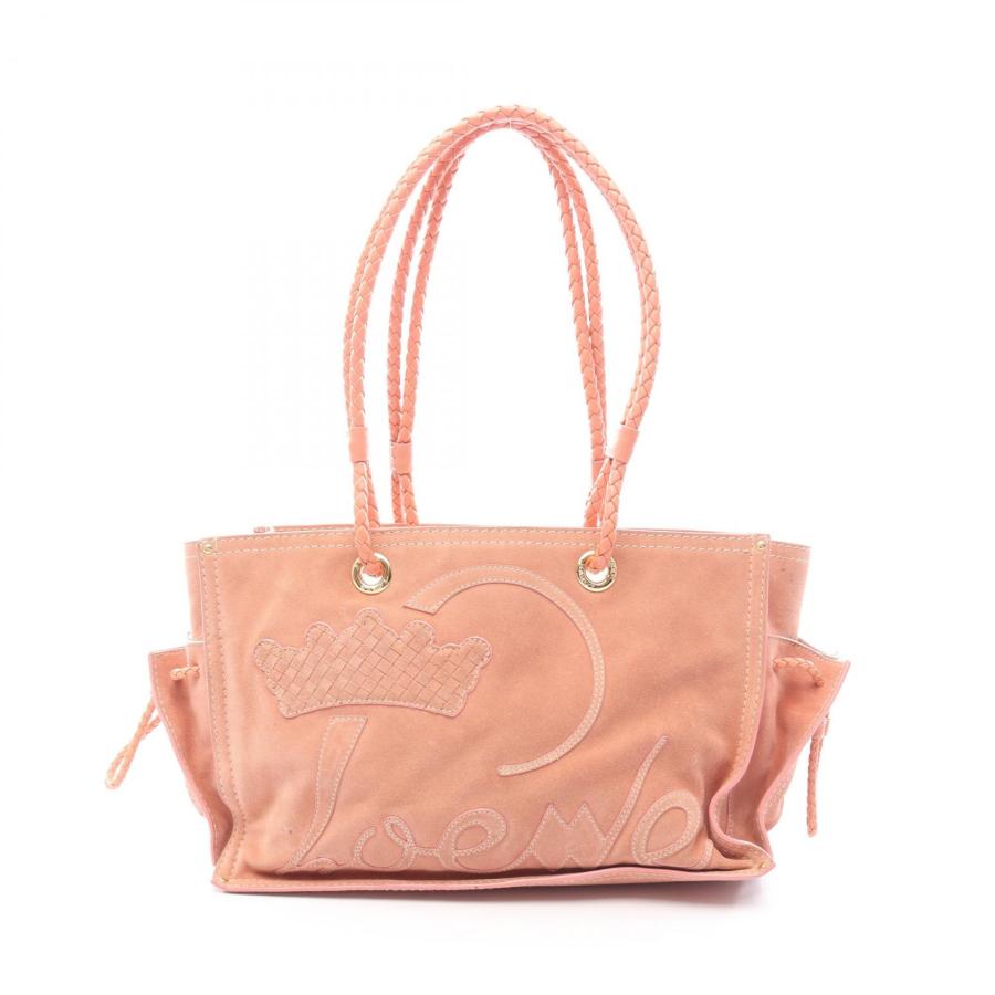 LOEWE（ロエベ） ブランドオフ スウェード トートバッグ スエード 中古