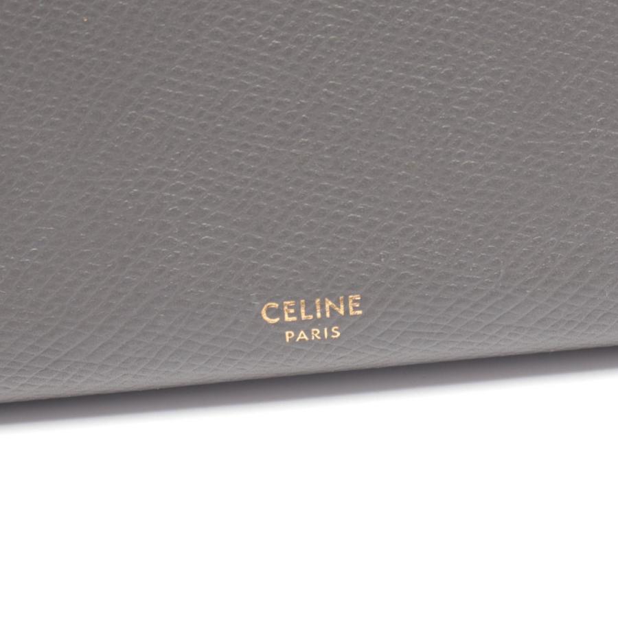 CELINE（セリーヌ） ラージフラップウォレット ブランドオフ レザー 二