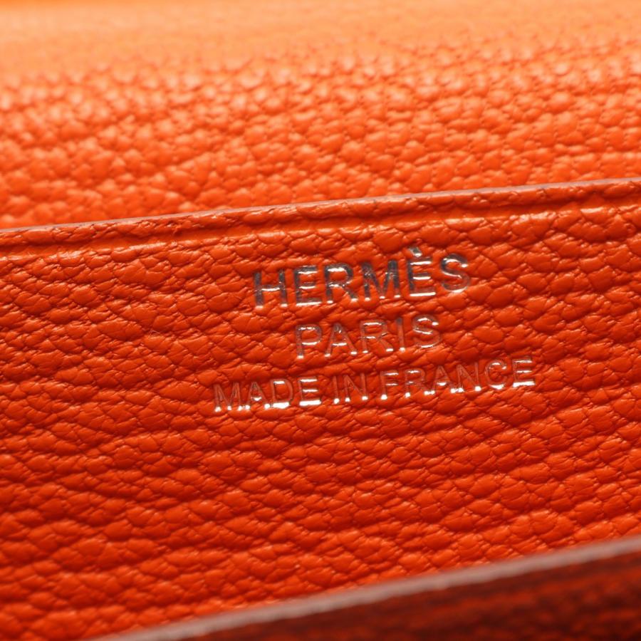 エルメス ベアンスフレ ブランドオフ HERMES レザー 二つ折り長財布 シェーブル 中古 レディースの画像