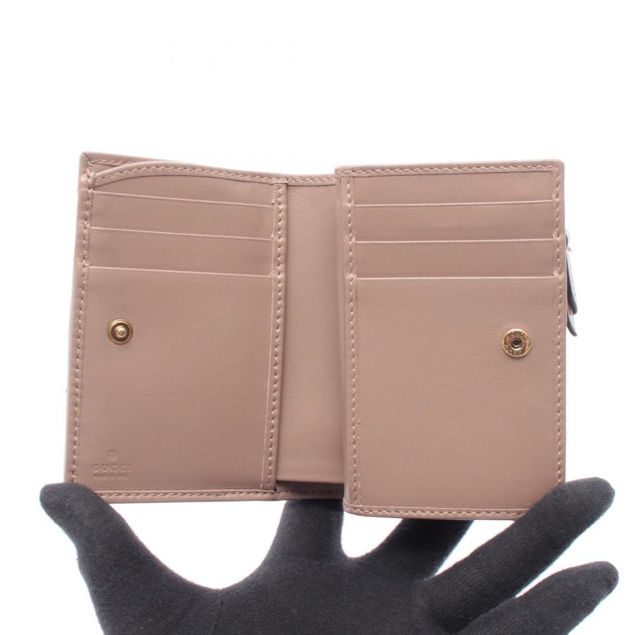 GUCCI（グッチ） GGマーモント ブランドオフ レザー 二つ折り財布