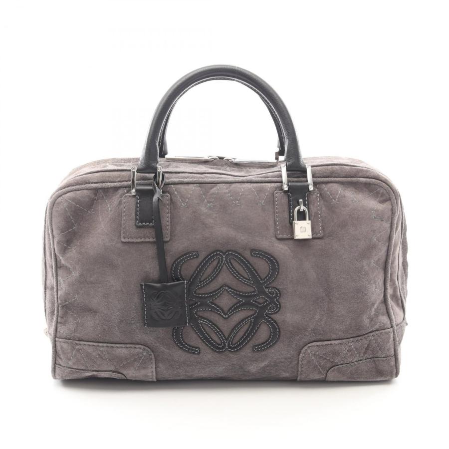 LOEWE（ロエベ） アマソナ36 ブランドオフ スウェード ハンドバッグ
