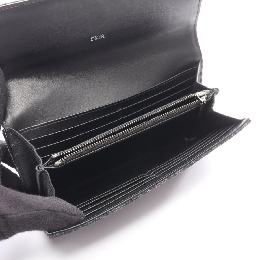 新品未使用✨　DIOR　ディオール　ロングフラップウォレット　ブラック ディオール オブリークジャカード ロングフラップウォレット ブランド