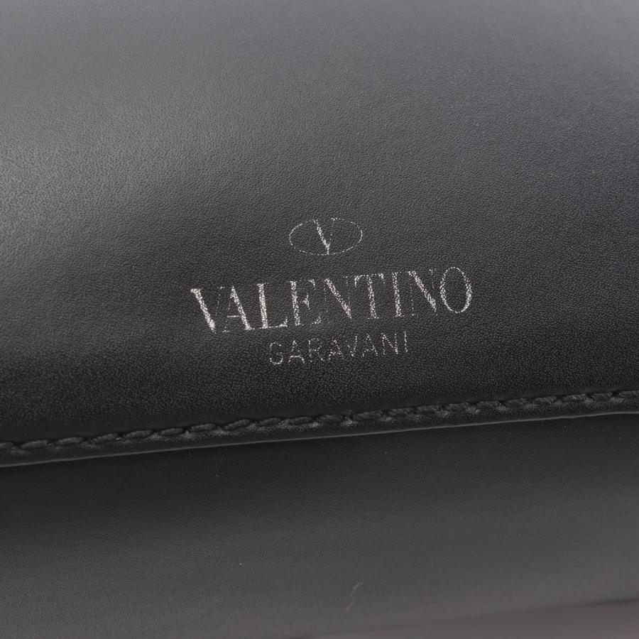 ヴァレンティノ・ガラヴァーニ VLTNロゴ ブランドオフ Valentino Garavani レザー ショルダーバッグ レザー 中_6