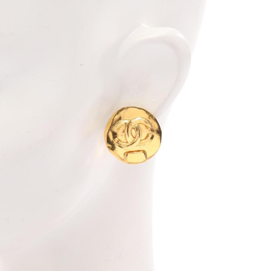 シャネル ココマーク サークル ブランドオフ CHANEL GP（ゴールドメッキ） イヤリング 中古 レディース_3