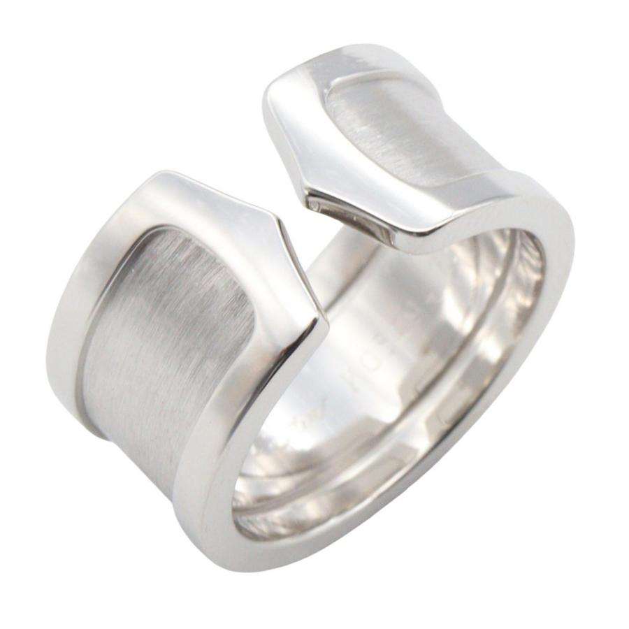 美品★ カルティエ C2リング 10号　ホワイトゴールド Cartier（カルティエ） C2 リング ブランドオフ CARTIER K18WG