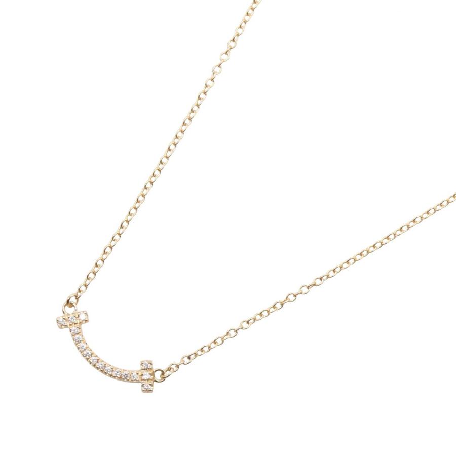 【送料込み】スマイル ミニ ダイヤ ネックレス TIFFANY&Co.（ティファニー） Tスマイル ミニ ダイヤ ネックレス