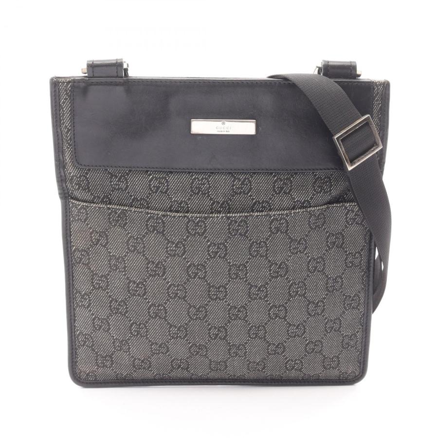 GUCCI（グッチ） GGデニム ブランドオフ デニム ショルダーバッグ 
