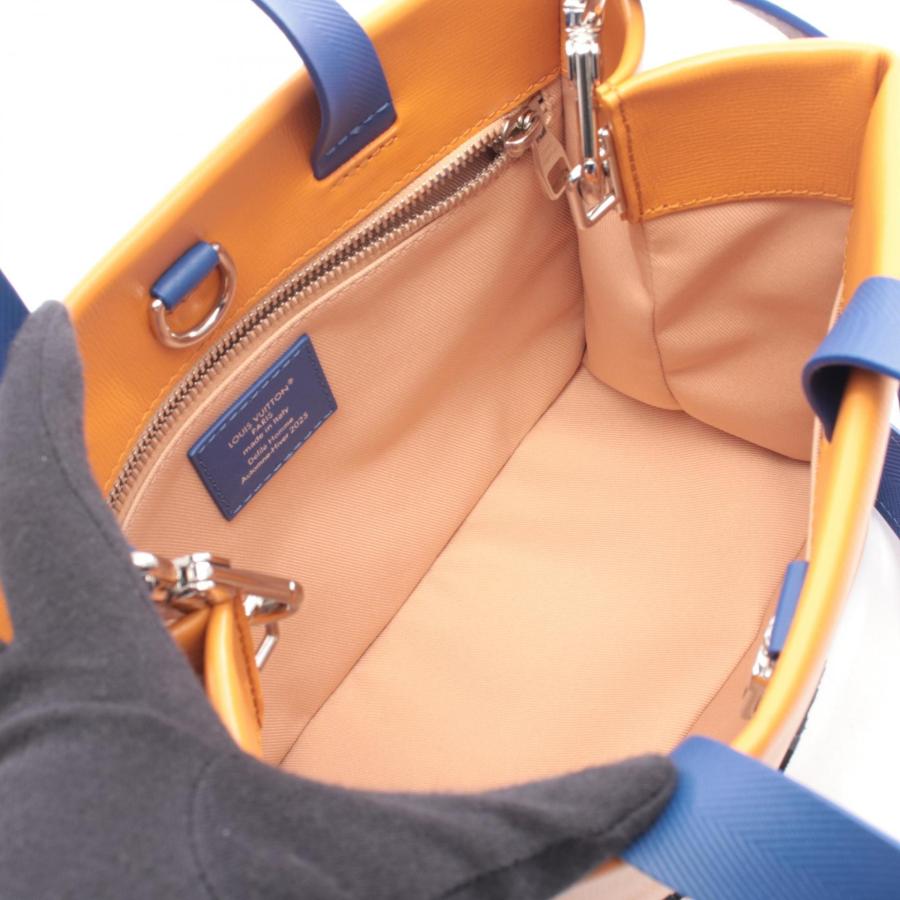 LOUIS VUITTON ルイ・ヴィトン ショッパー トート MINI  2Wayショルダーバッグ オレンジ ブルー M15237 IC レディース【中古】 LOUIS VUITTON - LOUIS VUITTON ルイ・ヴィトン ショッパー トート