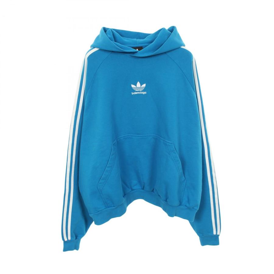 新品未使用BALENCIAGA adidas バレンシアガパーカー 青1 BALENCIAGA（バレンシアガ） × adidas ブランドオフ コットン パーカー