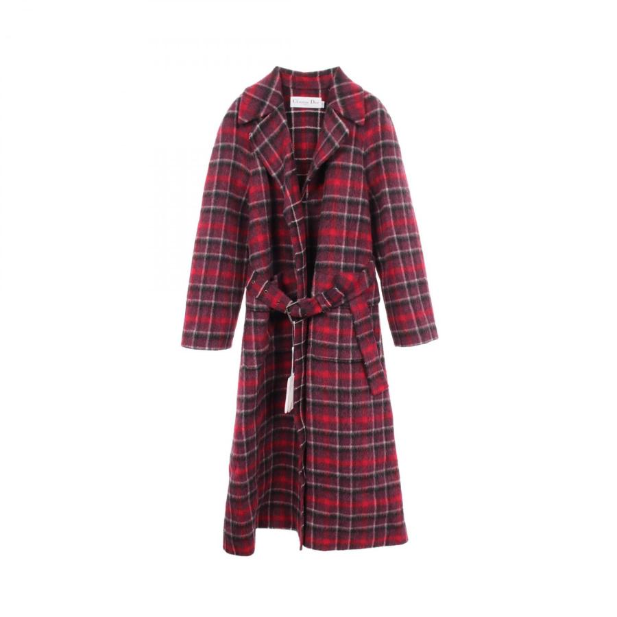 Dior チェック柄コート　大人にも◯ ディオール チェック柄 ブランドオフ Dior ウール その他コート 中古