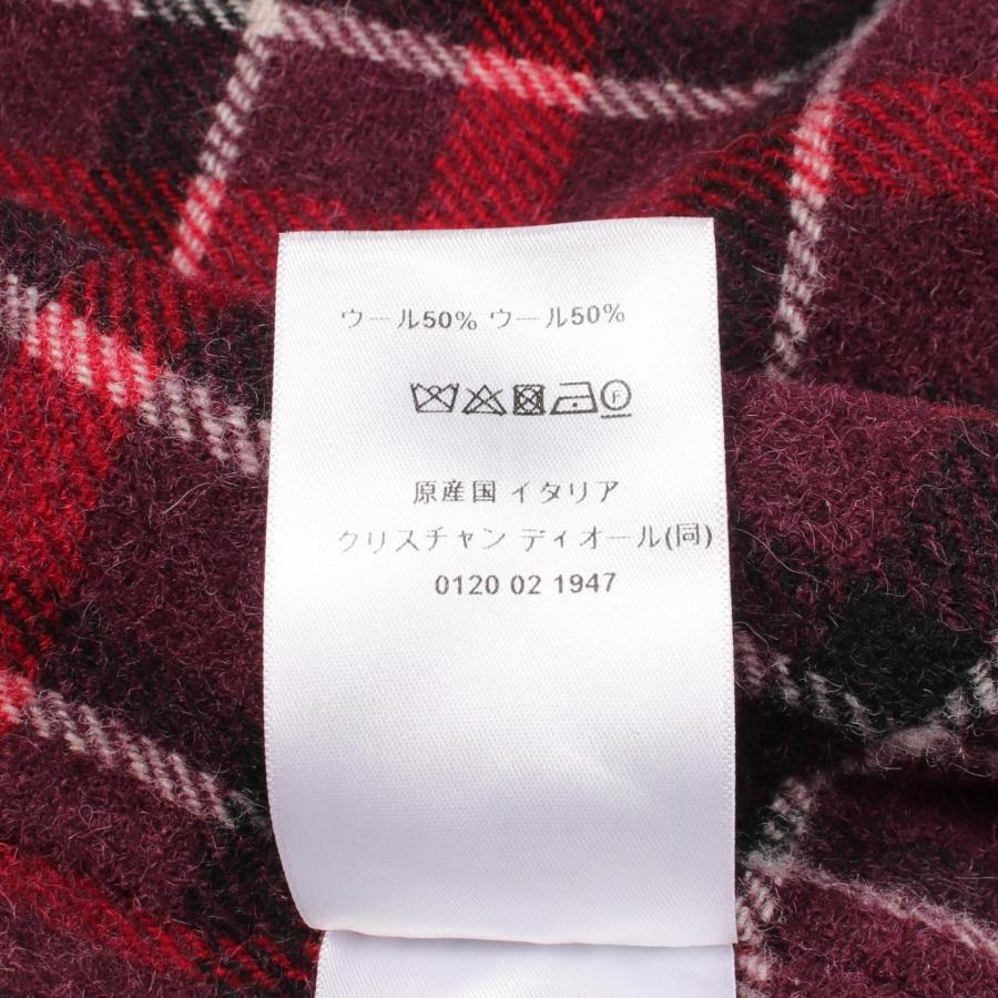 ディオール チェック柄 ブランドオフ Dior ウール その他コート 中古