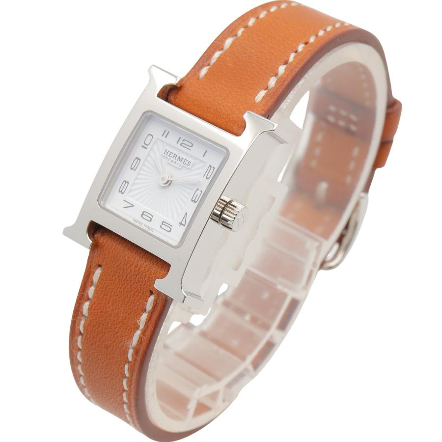 稼働 Hermes Hウォッチ 腕時計 ステンレス レディース 外箱 2968 HERMES（エルメス） Hウォッチ ミニ ブランドオフ ステンレススチール