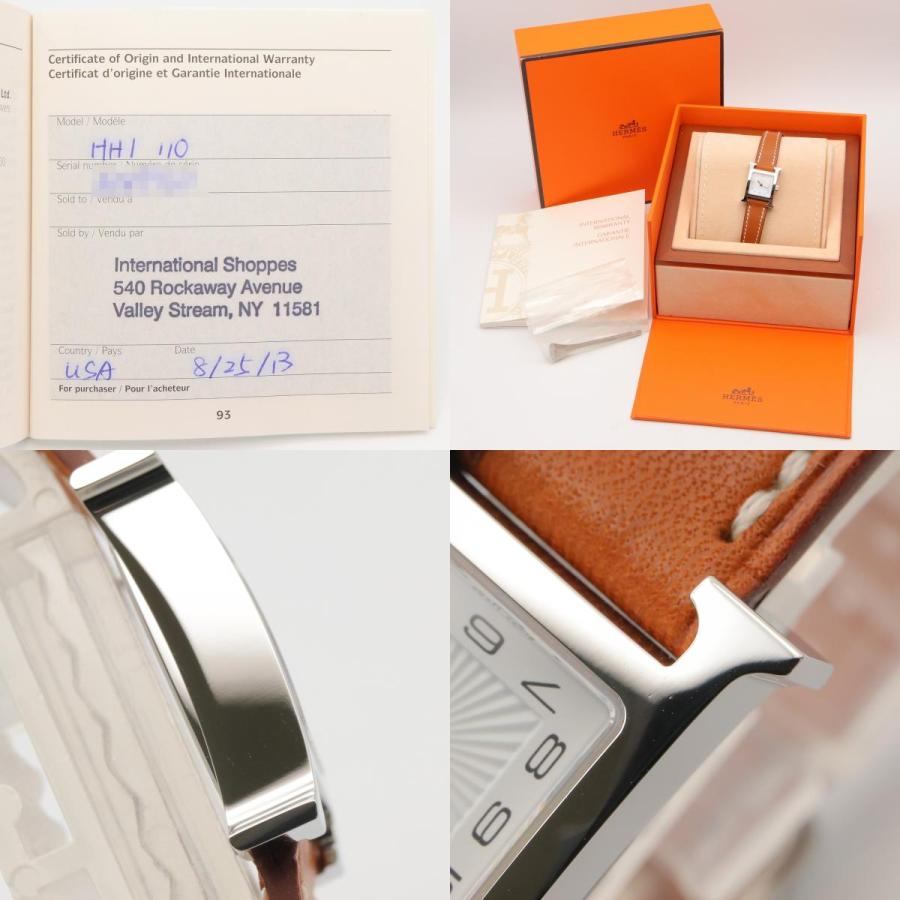 稼働 Hermes Hウォッチ 腕時計 ステンレス レディース 外箱 2968 HERMES（エルメス） Hウォッチ ミニ ブランドオフ ステンレススチール
