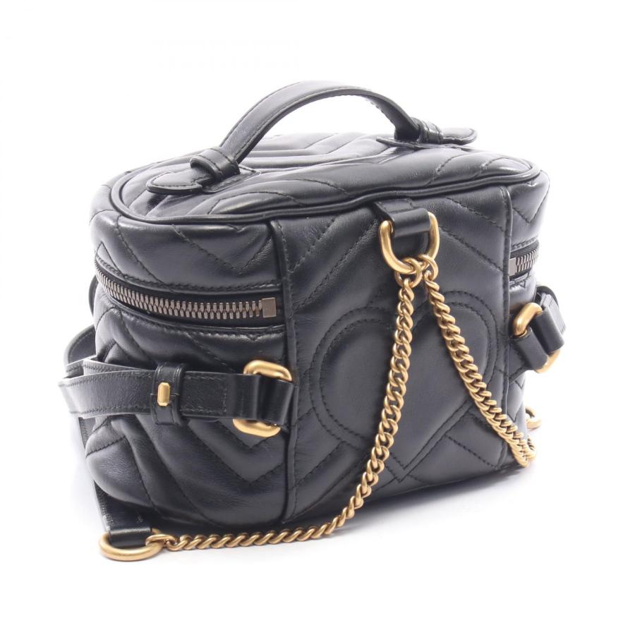 グッチ GGマーモント ミニリュック バックパック 美品 GUCCI（グッチ） GGマーモント ミニ ブランドオフ レザー リュック