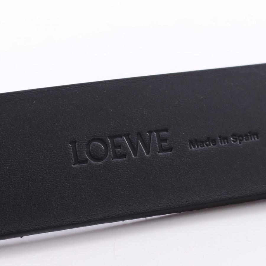 ロエベ チャンキー アナグラム ブランドオフ LOEWE レザー ベルト レザー メンズの画像