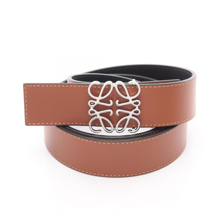 LOEWE（ロエベ） アナグラム リバーシブル 3.5CM ブランドオフ レザー