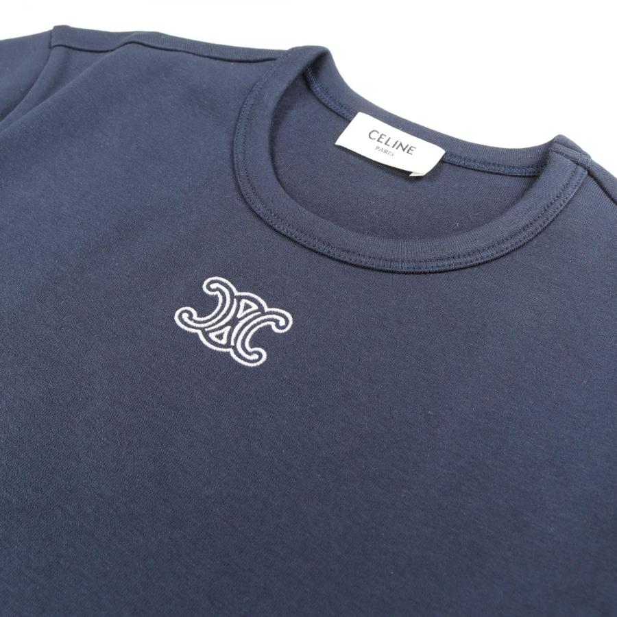 爆買 セリーヌ トリオンフ ブランドオフ CELINE コットン 半袖Tシャツ コットン レディースの画像