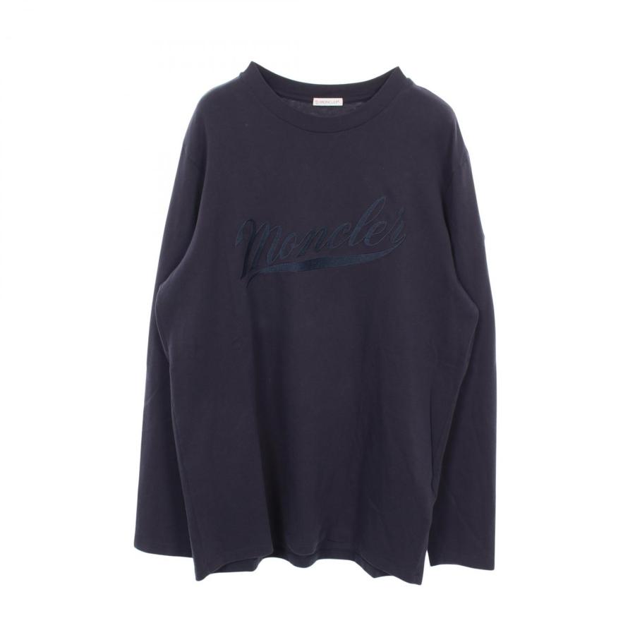 MONCLER（モンクレール） ロゴ刺繍 ブランドオフ コットン 長袖Tシャツ