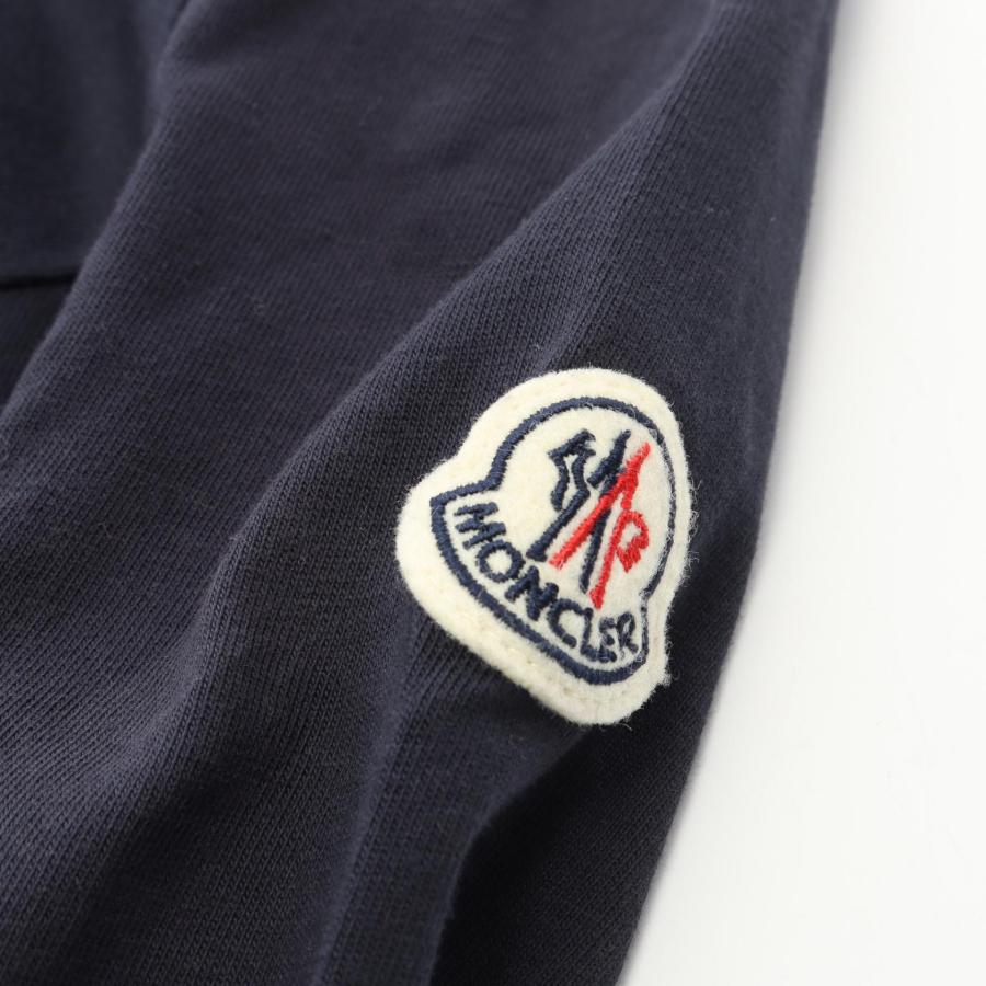【新品未使用】MONCLER ロゴ刺繍 コットン Tシャツ モンクレール MONCLER レディーストップス ロゴ刺繍Tシャツ