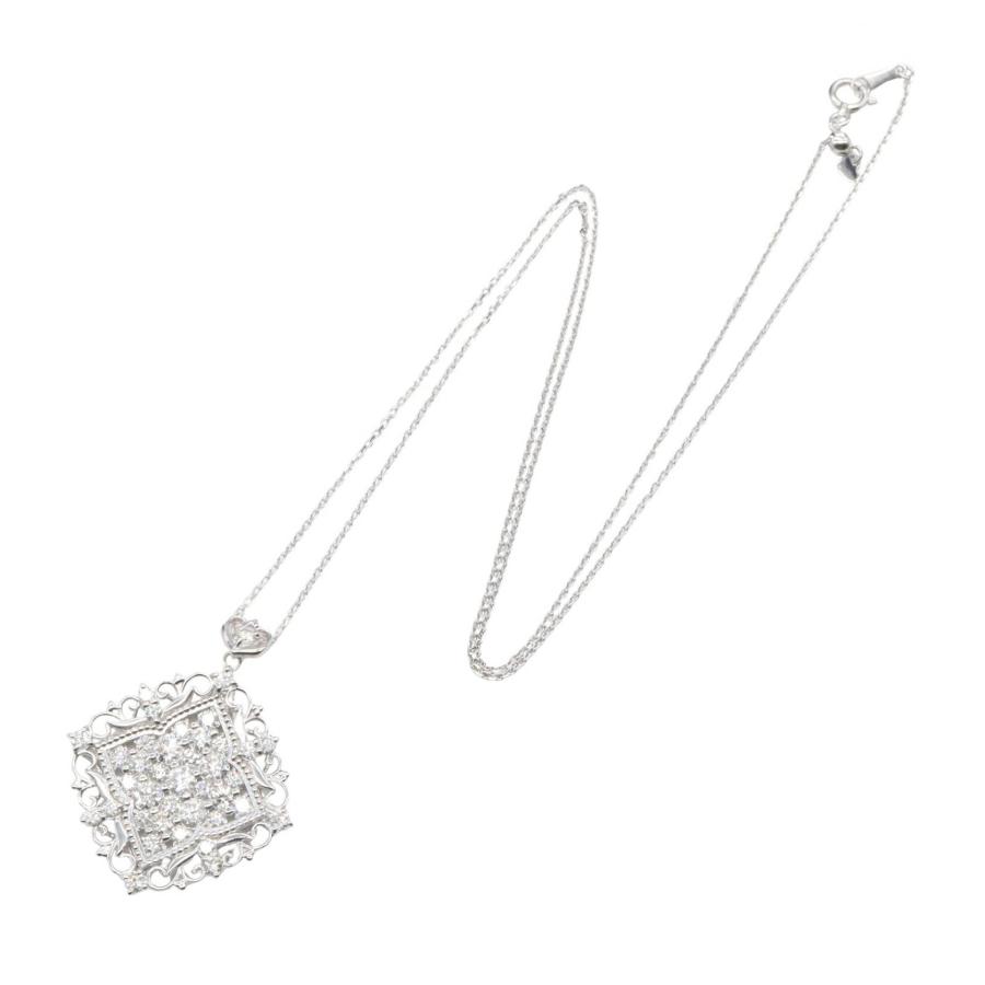 ジュエリー ダイヤモンド ネックレス ブランドオフ JEWELRY K18WG（ホワイトゴールド） ネックレス K18WG 中古_1