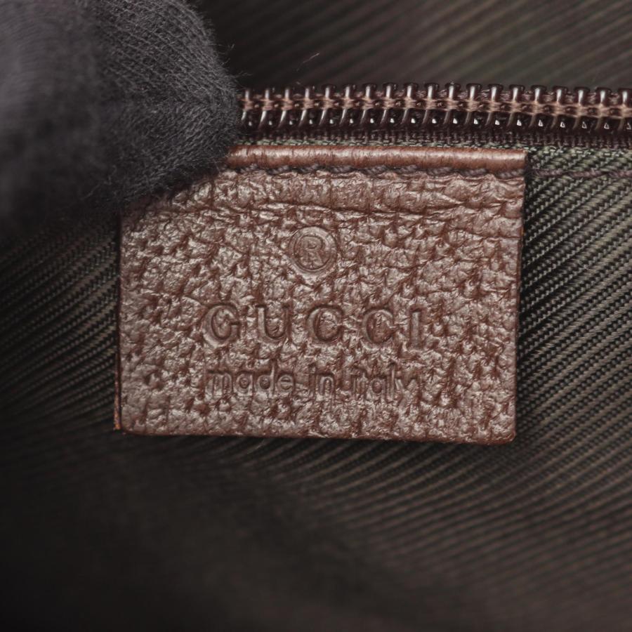 GUCCI（グッチ） GG柄 ブランドオフ レザー ショルダーバッグ ナイロン