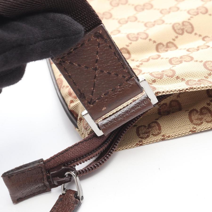 GUCCI（グッチ） GG柄 ブランドオフ レザー ショルダーバッグ ナイロン