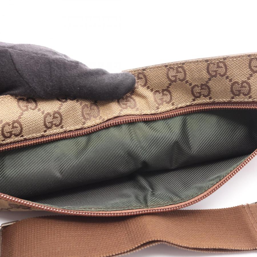グッチ GGキャンバス ブランドオフ GUCCI キャンバス ウエストバッグ ボディバッグ ナイロンキャンバス 中古 メ