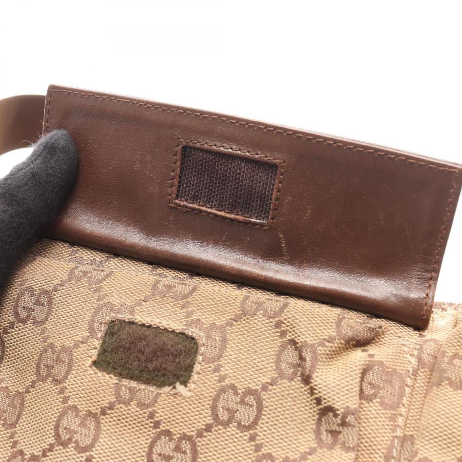 グッチ GGキャンバス ブランドオフ GUCCI キャンバス ウエストバッグ ボディバッグ ナイロンキャンバス 中古 メ