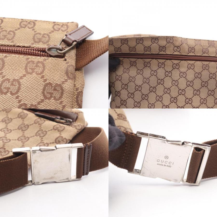 グッチ GGキャンバス ブランドオフ GUCCI キャンバス ウエストバッグ ボディバッグ ナイロンキャンバス 中古 メ