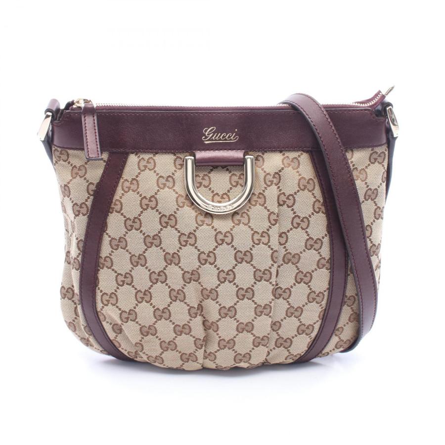 GUCCI グッチ ハンド ショルダー バッグ GG キャンバス レザー GUCCI（グッチ） アビー ブランドオフ キャンバス ショルダーバッグ GG