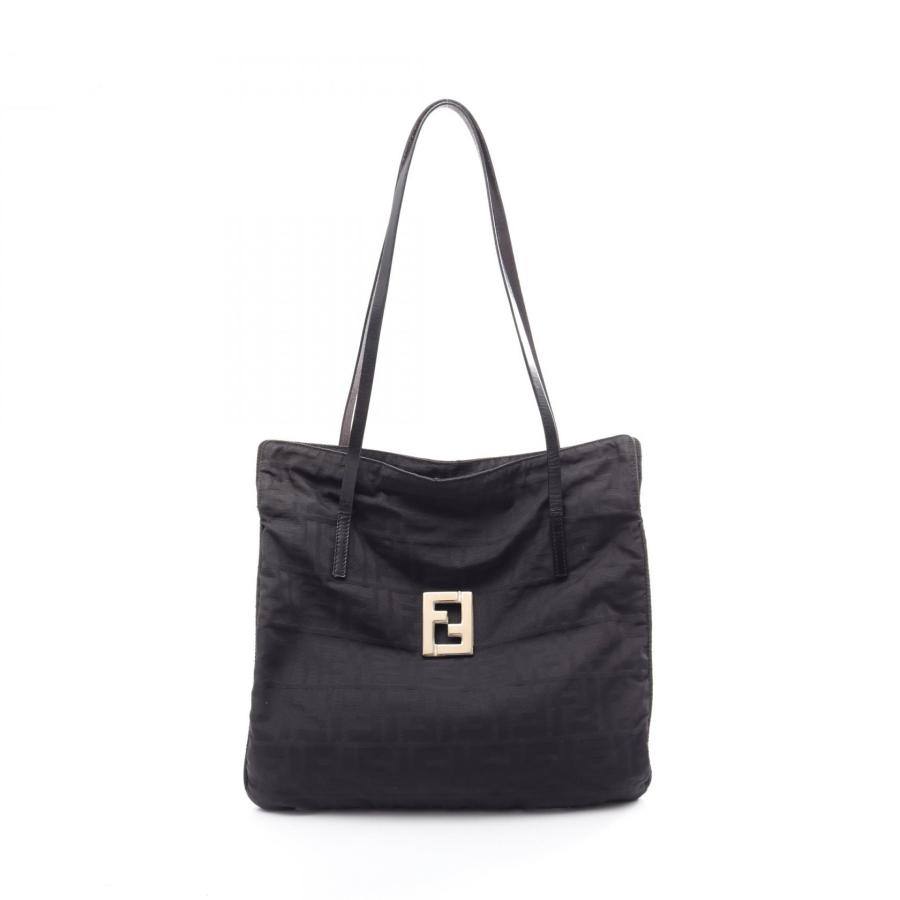FENDI - FENDI フェンディ ズッカ キャンバス トートバッグ 黒 A-16853 