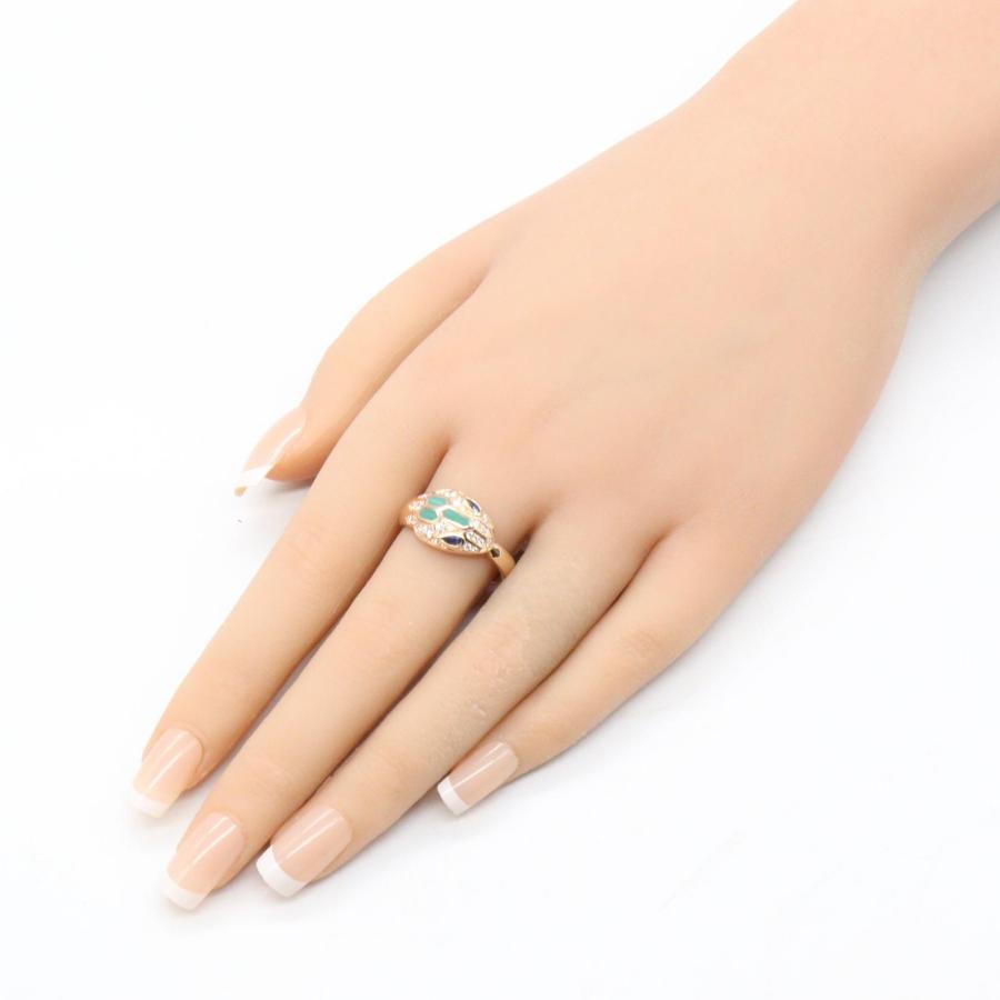 BVLGARI（ブルガリ） セルペンティ サファイア ダイヤ マラカイト 