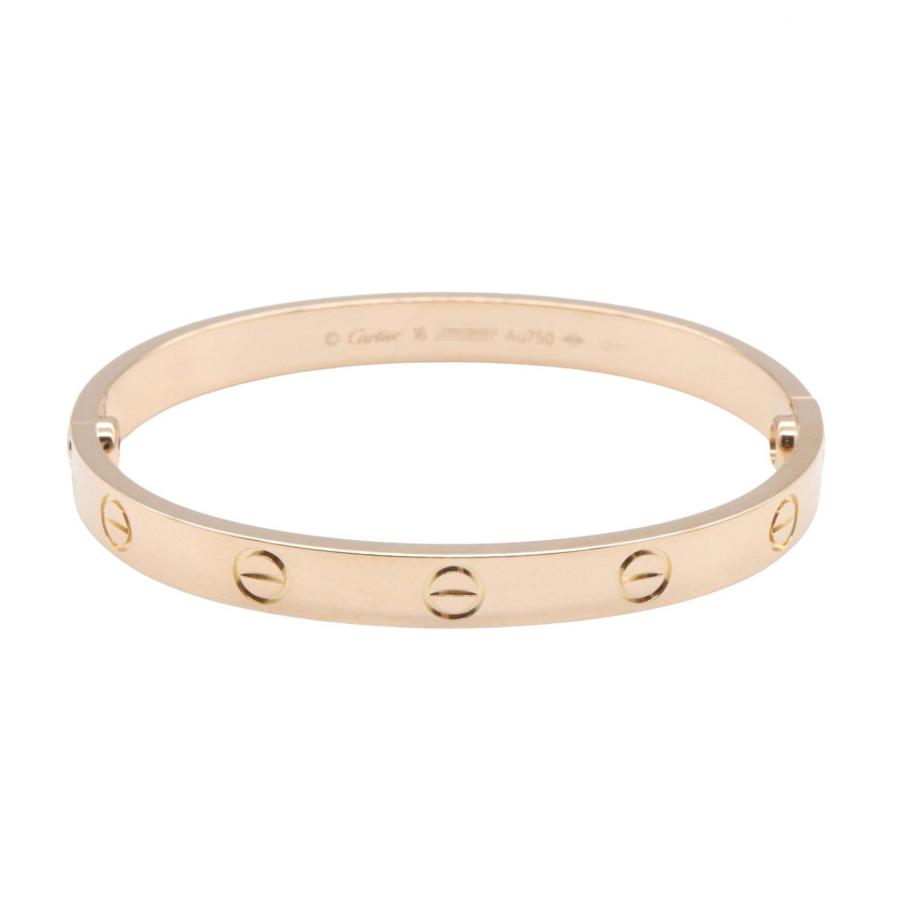 s*e様 Cartier カルティエ ラブブレス ピンクゴールド サイズ16 銀 Cartier（カルティエ） ラブブレス ブランドオフ CARTIER K18PG