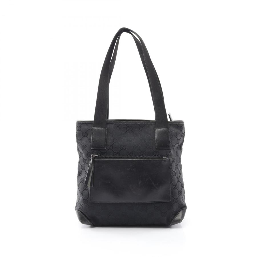 GUCCI GG キャンバストートバッグ ブラック GUCCI（グッチ） GGキャンバス ブランドオフ キャンバス トートバッグ
