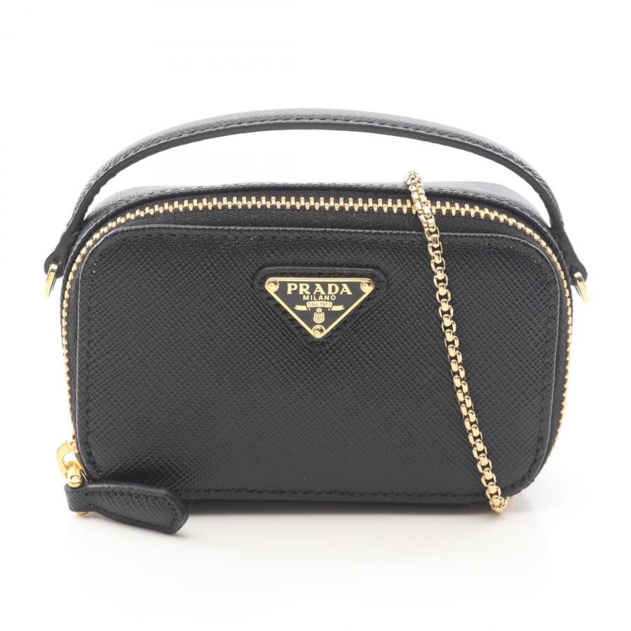 PRADA プラダ ショルダーバッグ サフィアーノトライアングル ミニポーチ PRADA（プラダ） サフィアーノトライアングル ミニポーチ ブランドオフ