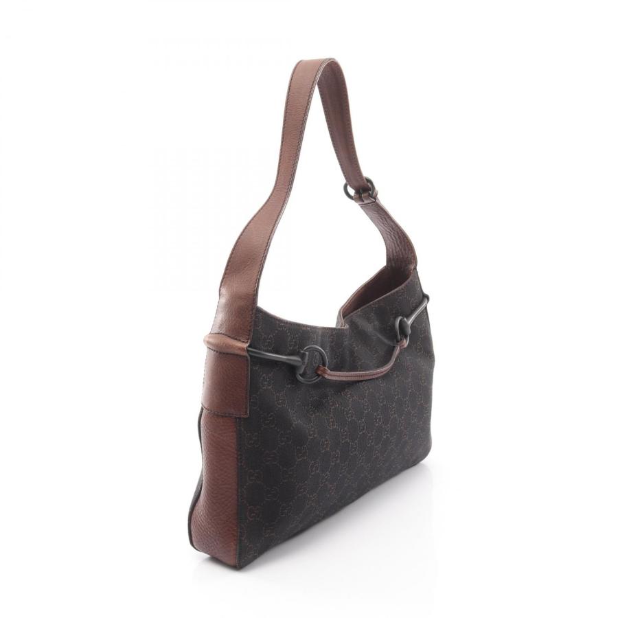 GUCCI グッチ GG柄 キャンバス レザー ショルダー バッグ GUCCI（グッチ） 爆買 GG柄 ブランドオフ キャンバス ショルダーバッグ