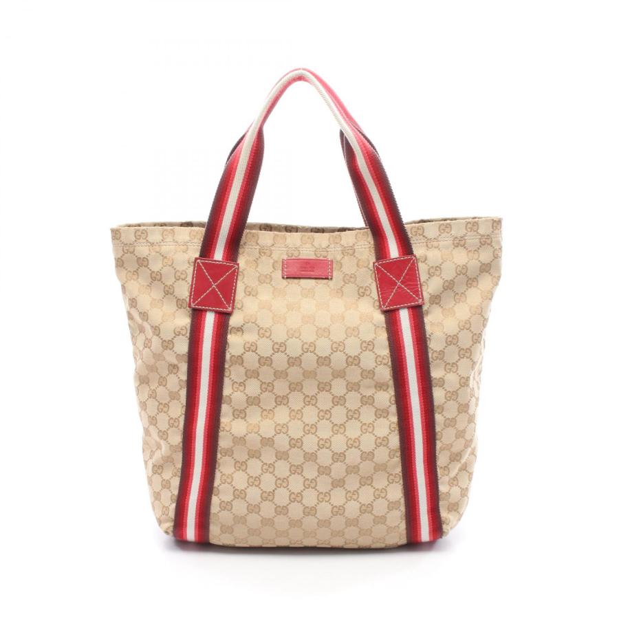 GUCCI（グッチ） GGクリスタル ブランドオフ キャンバス トートバッグ