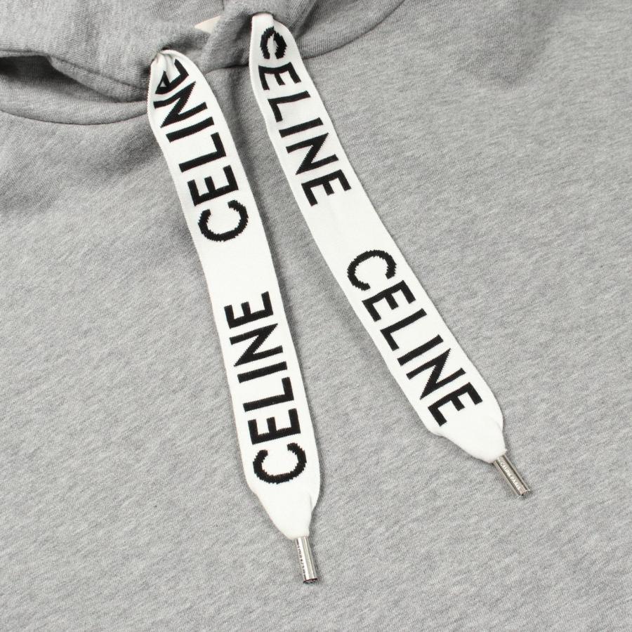 CELINE（セリーヌ） ロゴ ルーズ フーディ ブランドオフ コットン