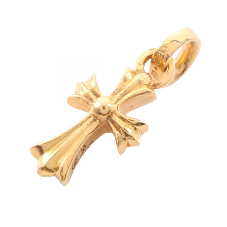 クロムハーツ CHROME HEARTS CHクロス ベビーファット ペンダントトップ ジュエリー 22K メンズ ゴールド系 【中古】 クロムハーツ CHクロス ベビーファット ブランドオフ CHROME HEARTS