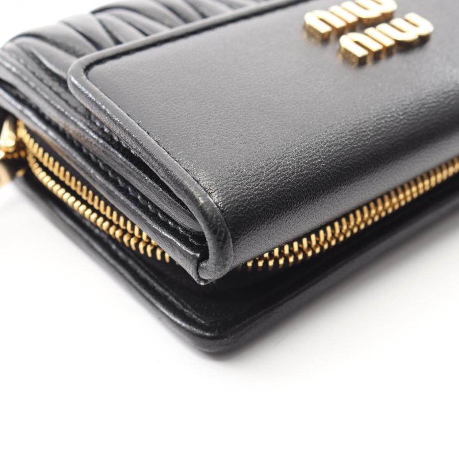 ミュウ マテラッセ ブランドオフ Miu レザー 三つ折り財布 ナッパ