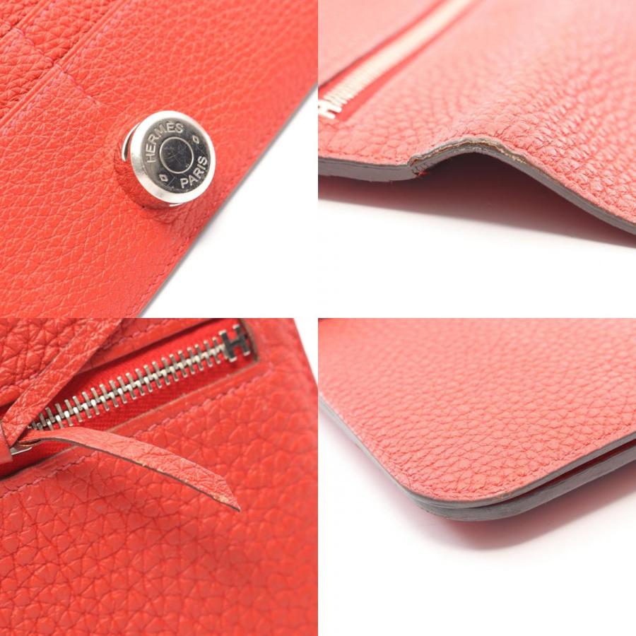 HERMES（エルメス） ドゴンロング ブランドオフ レザー 二つ折り長財布 