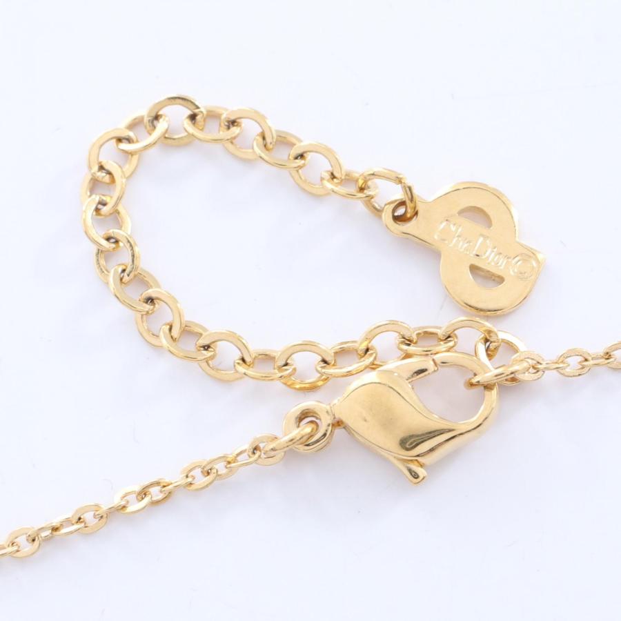ディオール CDロゴ ハート ブランドオフ Dior GP（ゴールドメッキ） ネックレス 中古 レディース_3