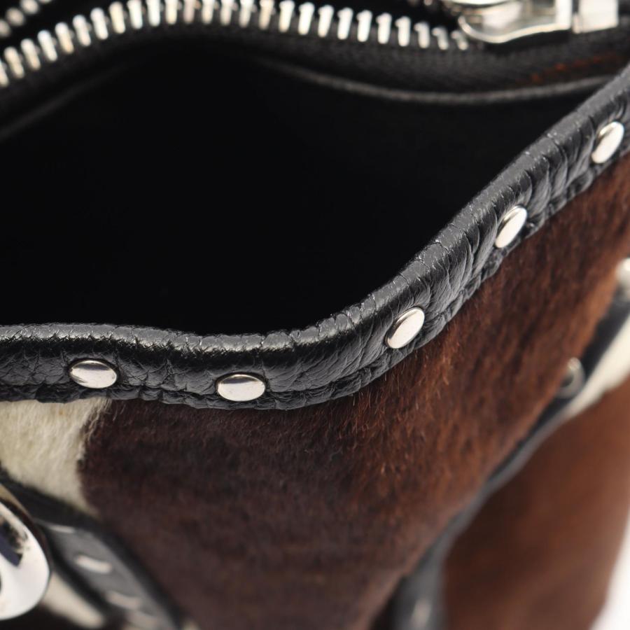 セリーヌ ブギーバッグ レオパード ハンドバッグ 馬車金具 ハラコ レザー ロゴ CELINE（セリーヌ） ブギーバッグ ブランドオフ レザー ハンドバッグ