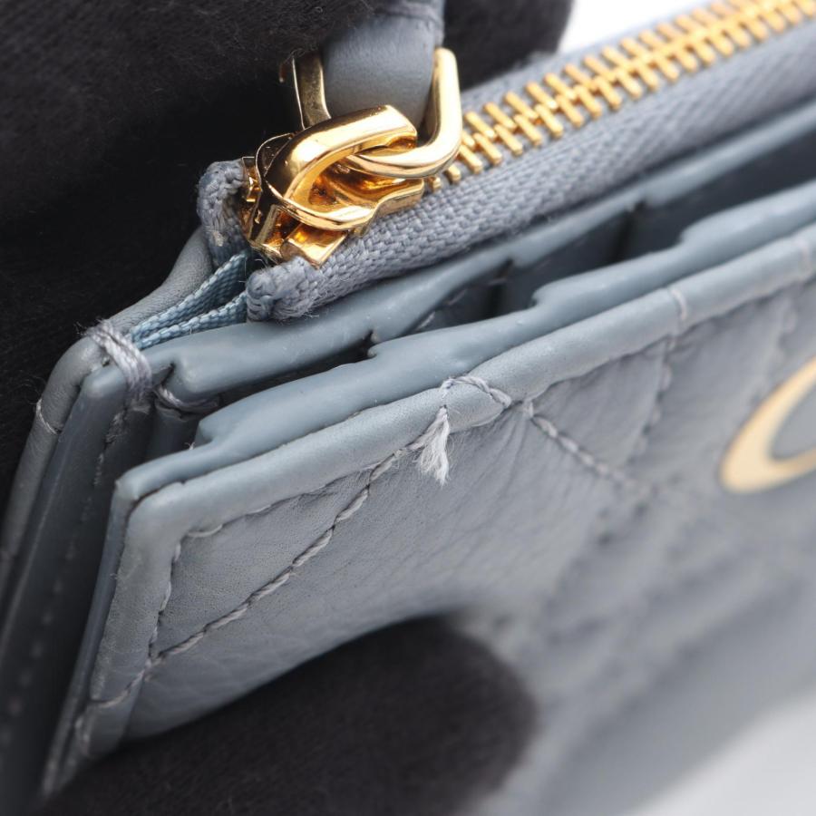 ディオール Caro Dahila カナージュ ブランドオフ Dior レザー 二
