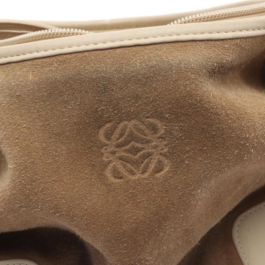 LOEWE（ロエベ） アナグラム ブランドオフ スウェード ショルダー