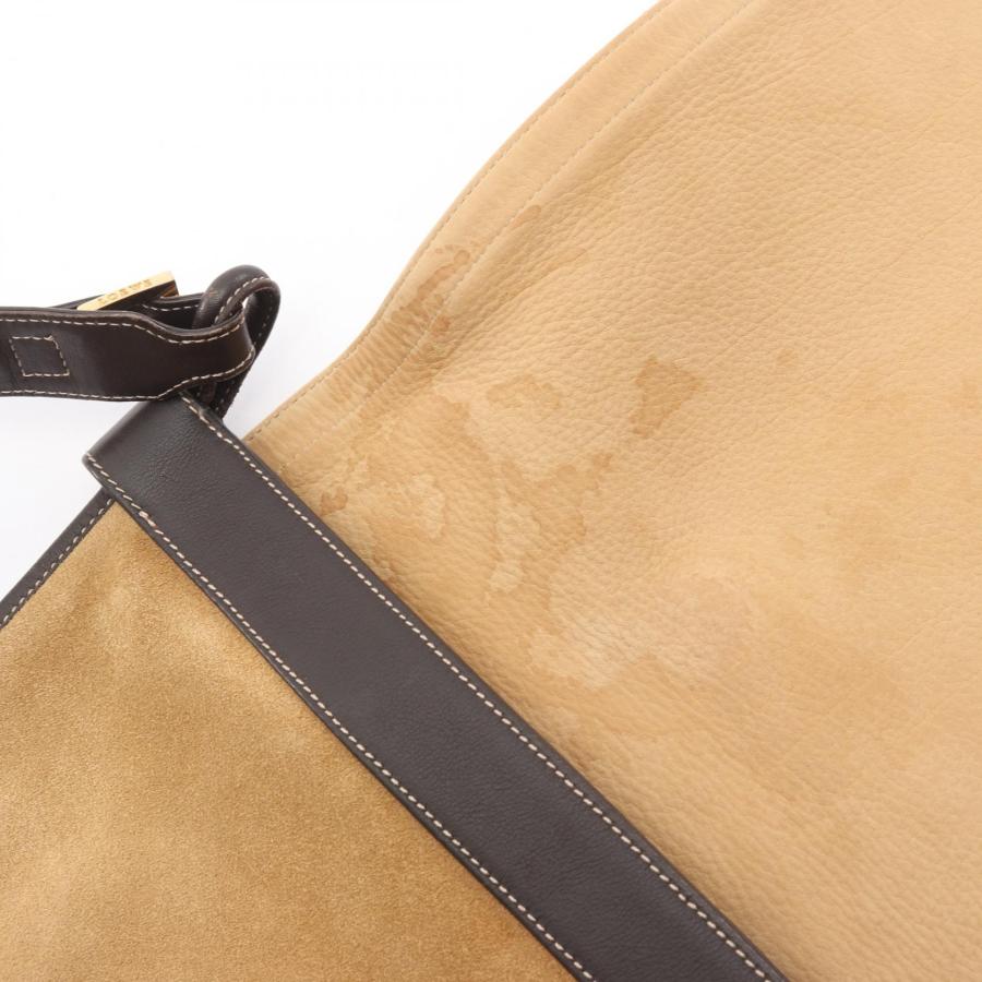 LOEWE（ロエベ） アナグラム ブランドオフ スウェード ショルダー