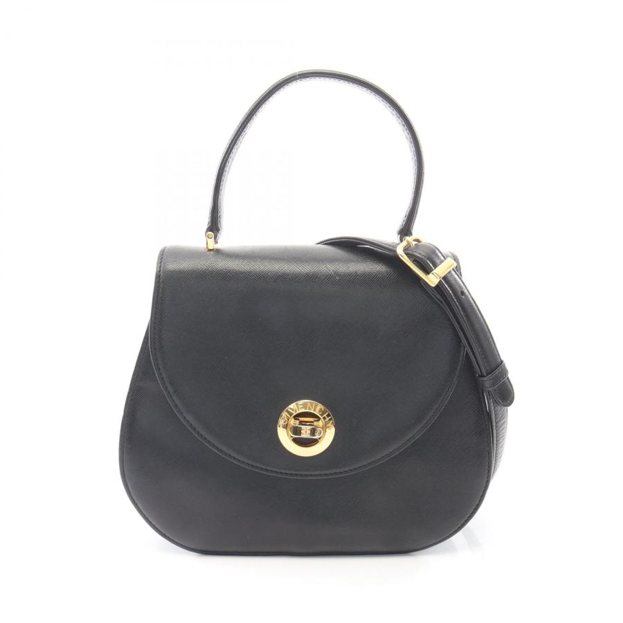 GIVENCHY ターンロック ハンドバッグ レザー ブラック ジバンシィ ターンロック 2WAY ブランドオフ GIVENCHY レザー