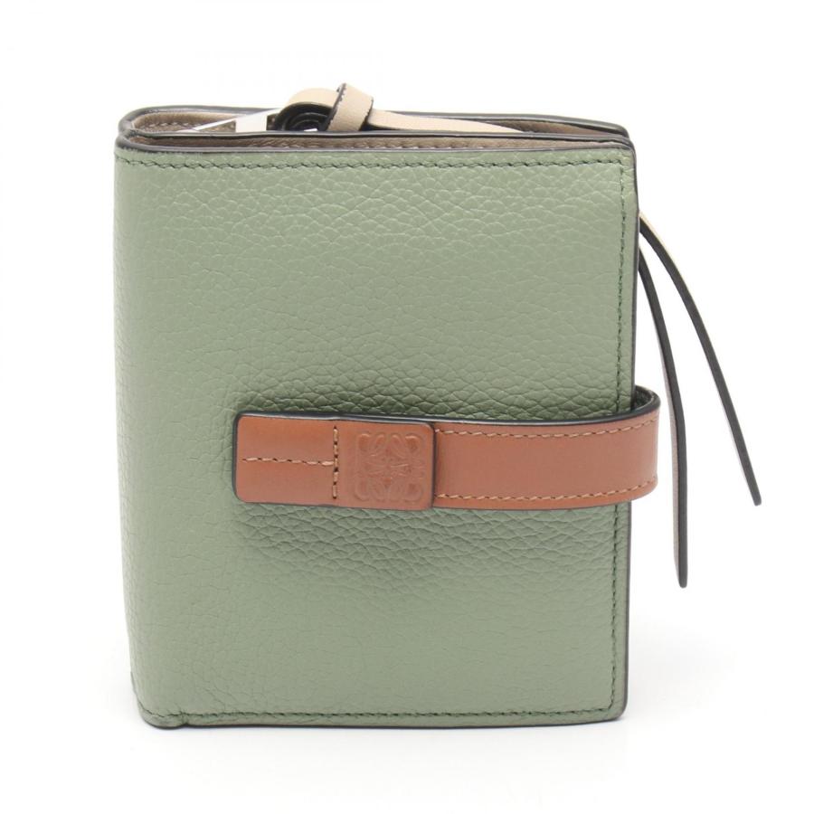 未使用級 ロエベ LOEWE コンパクトジップウォレット アナグラム LOEWE（ロエベ） 爆買 アナグラム コンパクトジップウォレット